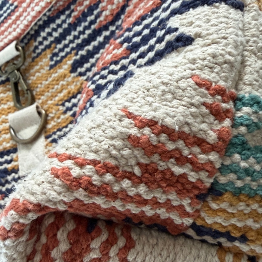Panache Apparel Woven Aztec Backpack Boho Western 70s Southwest Adjustable Strap - Picture 15 of 17